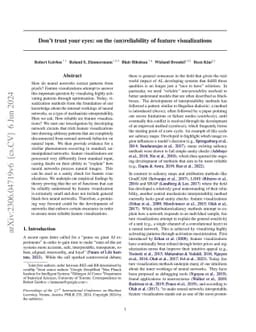 Don't trust your eyes: on the (un)reliability of feature visualizations