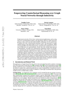Empowering Counterfactual Reasoning over Graph Neural Networks through
  Inductivity