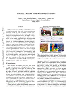 ScaleDet: A Scalable Multi-Dataset Object Detector