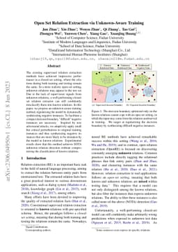 Open Set Relation Extraction via Unknown-Aware Training