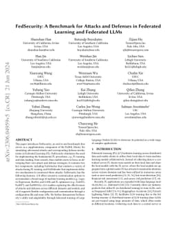 FedSecurity: Benchmarking Attacks and Defenses in Federated Learning and
  Federated LLMs