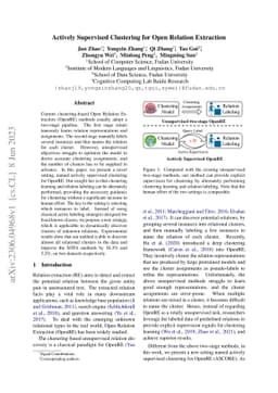 Actively Supervised Clustering for Open Relation Extraction