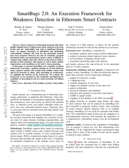 SmartBugs 2.0: An Execution Framework for Weakness Detection in Ethereum
  Smart Contracts