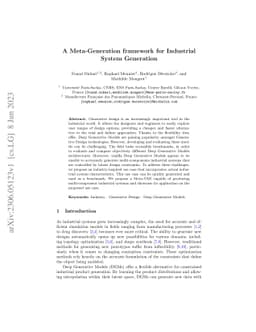 A Meta-Generation framework for Industrial System Generation