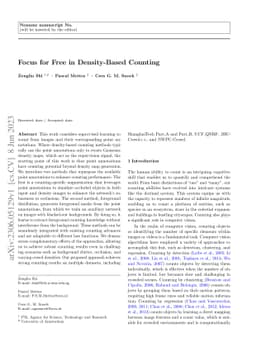 Focus for Free in Density-Based Counting