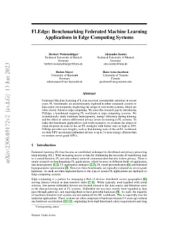FLEdge: Benchmarking Federated Machine Learning Applications in Edge
  Computing Systems