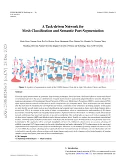 A Task-driven Network for Mesh Classification and Semantic Part
  Segmentation