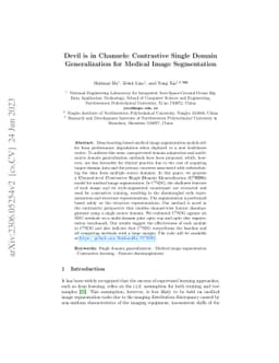 Devil is in Channels: Contrastive Single Domain Generalization for
  Medical Image Segmentation