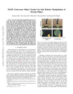 EXOT: Exit-aware Object Tracker for Safe Robotic Manipulation of Moving
  Object