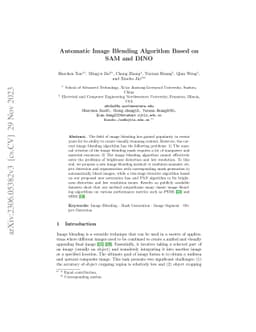 Image Blending Algorithm with Automatic Mask Generation