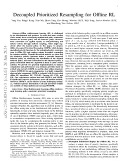 Decoupled Prioritized Resampling for Offline RL