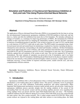 Simulation and Prediction of Countercurrent Spontaneous Imbibition at
  Early and Late Times Using Physics-Informed Neural Networks
