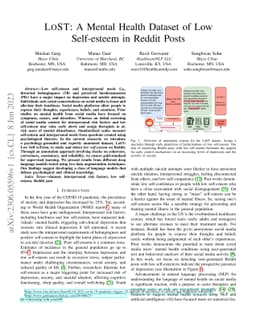 LOST: A Mental Health Dataset of Low Self-esteem in Reddit Posts