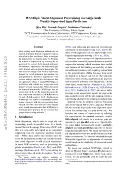 WSPAlign: Word Alignment Pre-training via Large-Scale Weakly Supervised
  Span Prediction