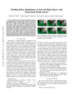Enabling Robot Manipulation of Soft and Rigid Objects with Vision-based
  Tactile Sensors