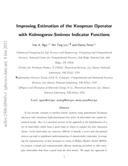 Improving Estimation of the Koopman Operator with Kolmogorov-Smirnov
  Indicator Functions