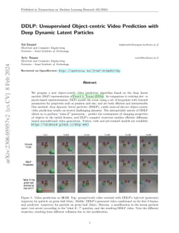 DDLP: Unsupervised Object-Centric Video Prediction with Deep Dynamic
  Latent Particles