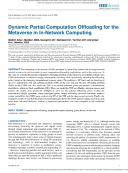Dynamic Partial Computation Offloading for the Metaverse in In-Network
  Computing