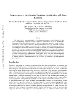 Gemtelligence: Accelerating Gemstone classification with Deep Learning