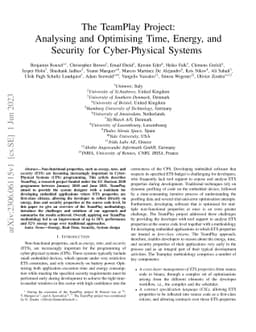 The TeamPlay Project: Analysing and Optimising Time, Energy, and
  Security for Cyber-Physical Systems