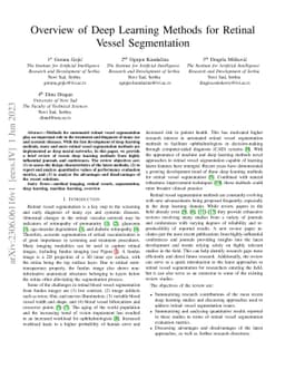 Overview of Deep Learning Methods for Retinal Vessel Segmentation