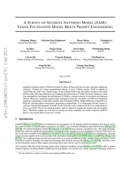 A Survey on Segment Anything Model (SAM): Vision Foundation Model Meets
  Prompt Engineering