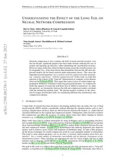 Understanding the Effect of the Long Tail on Neural Network Compression
