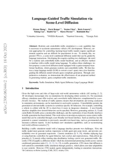 Language-Guided Traffic Simulation via Scene-Level Diffusion