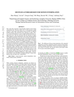 Shuffled Autoregression For Motion Interpolation