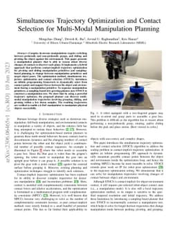 Simultaneous Trajectory Optimization and Contact Selection for
  Multi-Modal Manipulation Planning