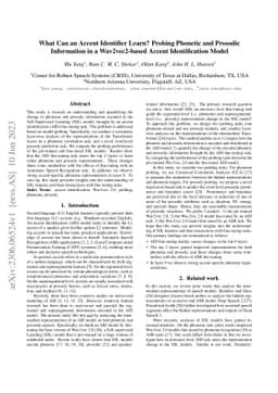 What Can an Accent Identifier Learn? Probing Phonetic and Prosodic
  Information in a Wav2vec2-based Accent Identification Model