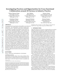 Investigating Practices and Opportunities for Cross-functional
  Collaboration around AI Fairness in Industry Practice
