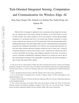 Task-Oriented Integrated Sensing, Computation and Communication for
  Wireless Edge AI