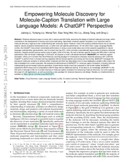 Empowering Molecule Discovery for Molecule-Caption Translation with
  Large Language Models: A ChatGPT Perspective