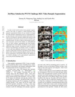 3rd Place Solution for PVUW Challenge 2023: Video Panoptic Segmentation