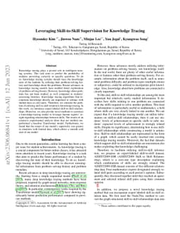 Leveraging Skill-to-Skill Supervision for Knowledge Tracing