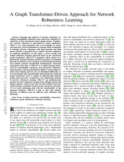 A Graph Transformer-Driven Approach for Network Robustness Learning