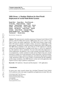 MRS Drone: A Modular Platform for Real-World Deployment of Aerial
  Multi-Robot Systems