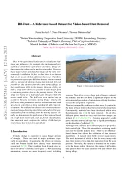 RB-Dust -- A Reference-based Dataset for Vision-based Dust Removal