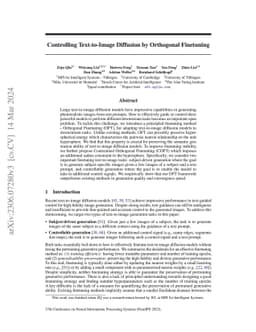Controlling Text-to-Image Diffusion by Orthogonal Finetuning