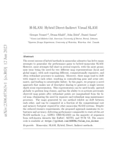 H-SLAM: Hybrid Direct-Indirect Visual SLAM