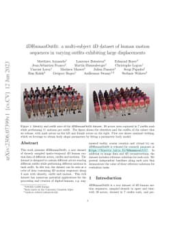 4DHumanOutfit: a multi-subject 4D dataset of human motion sequences in
  varying outfits exhibiting large displacements