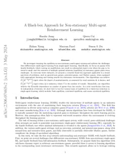 A Black-box Approach for Non-stationary Multi-agent Reinforcement
  Learning