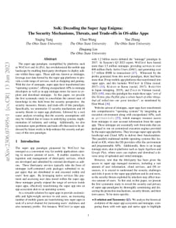 SoK: Decoding the Super App Enigma: The Security Mechanisms, Threats,
  and Trade-offs in OS-alike Apps
