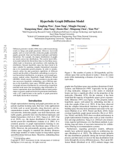 Hyperbolic Graph Diffusion Model