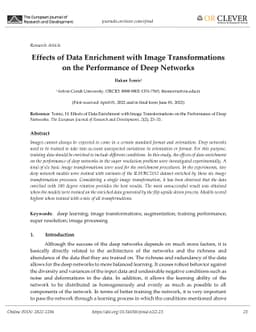 Effects of Data Enrichment with Image Transformations on the Performance
  of Deep Networks