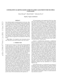 Contrastive Learning-Based Audio to Lyrics Alignment for Multiple
  Languages