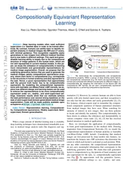 Compositionally Equivariant Representation Learning