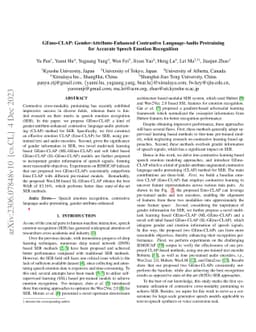 GEmo-CLAP: Gender-Attribute-Enhanced Contrastive Language-Audio
  Pretraining for Accurate Speech Emotion Recognition