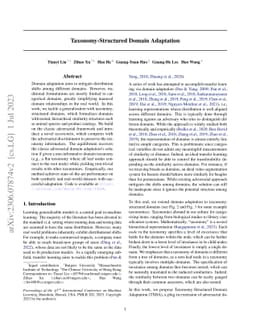 Taxonomy-Structured Domain Adaptation